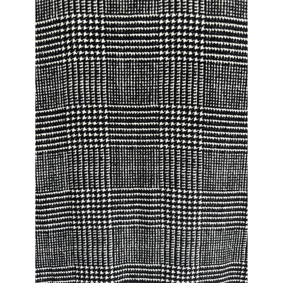 Reformation Black & White Glen Plaid Blazer Button-Up Longline Blazer Size 2 - Picture 12 of 13